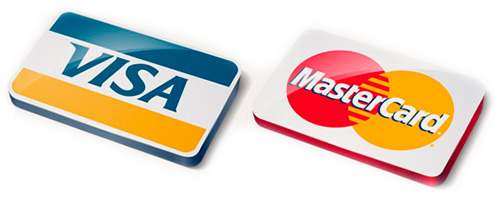 Оплата картами Visa, MasterCard